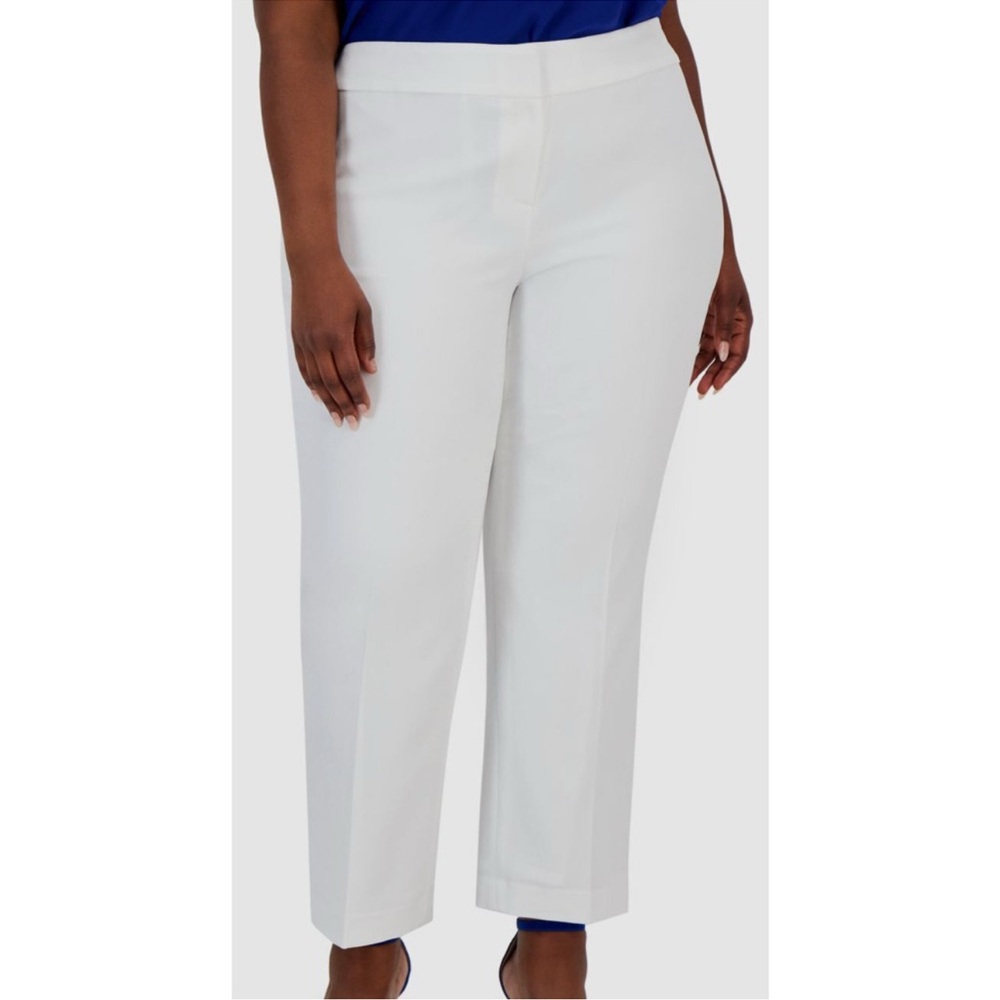 Kasper Women's Straight Leg White Pants